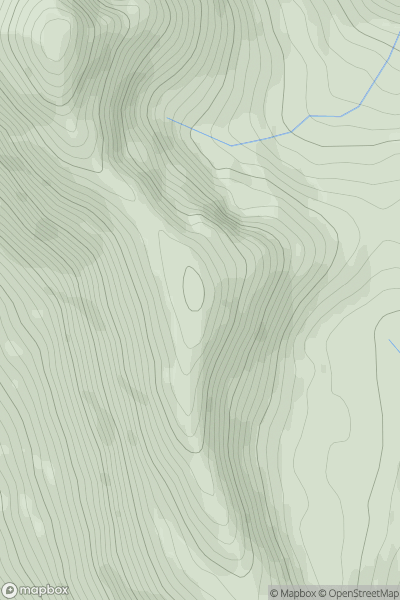 Thumbnail image for Stob Coire an Lochain [Loch Lomond to Strathyre] showing contour plot for surrounding peak